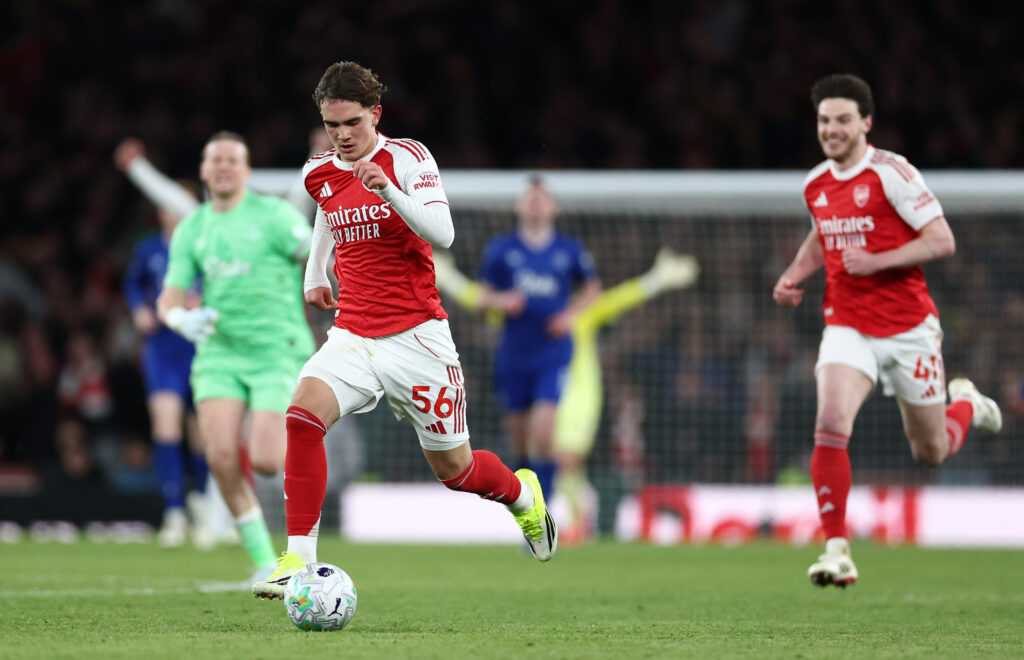 Arsenal youngster nominated for PFA Young Player of the Year 3 LONDON, ENGLAND - MARCH 14: Max Dowman of Arsenal breaks through on his way to score his sides second goal during the Premier League match between Arsenal and Everton at Emirates Stadium on March 14, 2026 in London, England. (Photo by Alex Pantling/Getty Images)